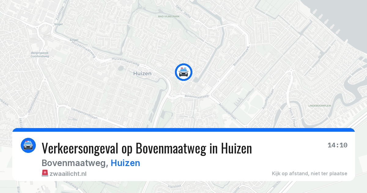 Verkeersongeval op Bovenmaatweg in Huizen — 24 jun 2026