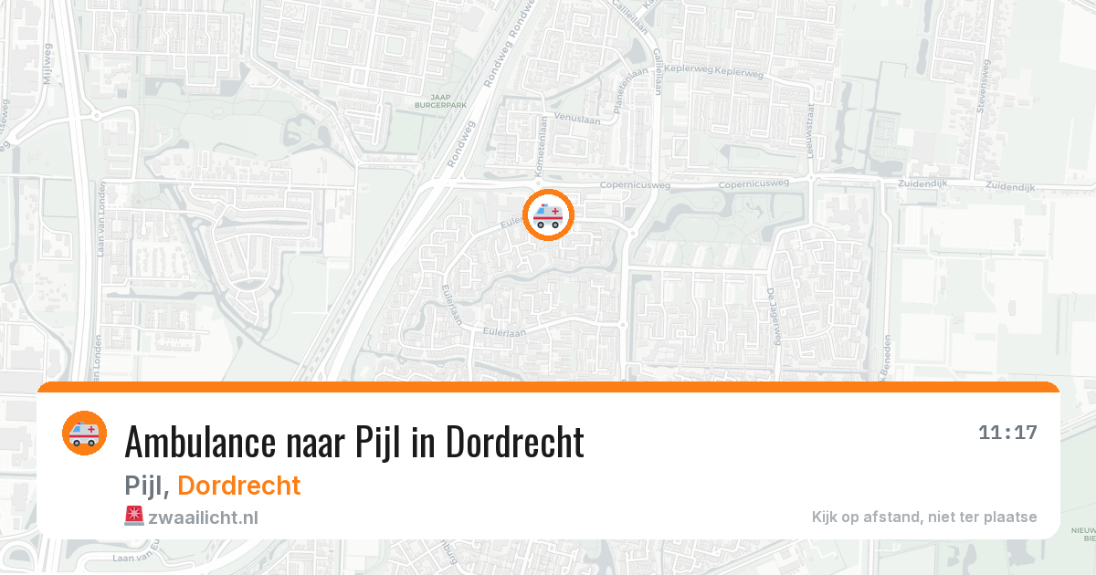 Ambulance naar Pijl in Dordrecht — 11 jun 2026