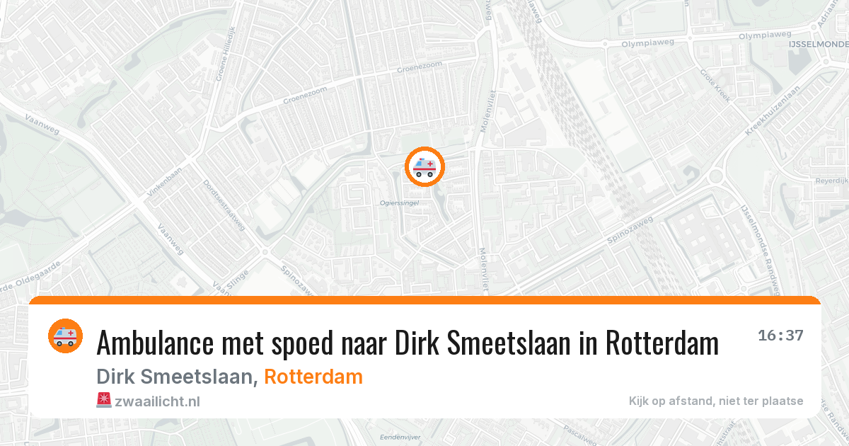 Ambulance met spoed naar Dirk Smeetslaan in Rotterdam — 28 jul 2026