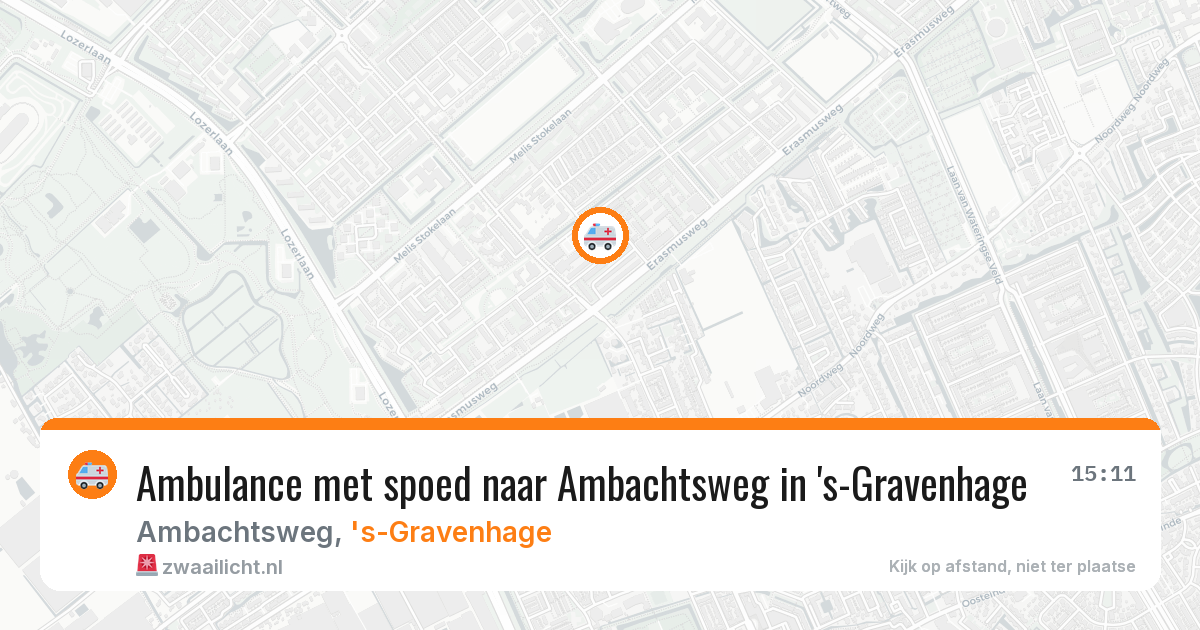 Ambulance met spoed naar Ambachtsweg in 's-Gravenhage — 24 jun 2026