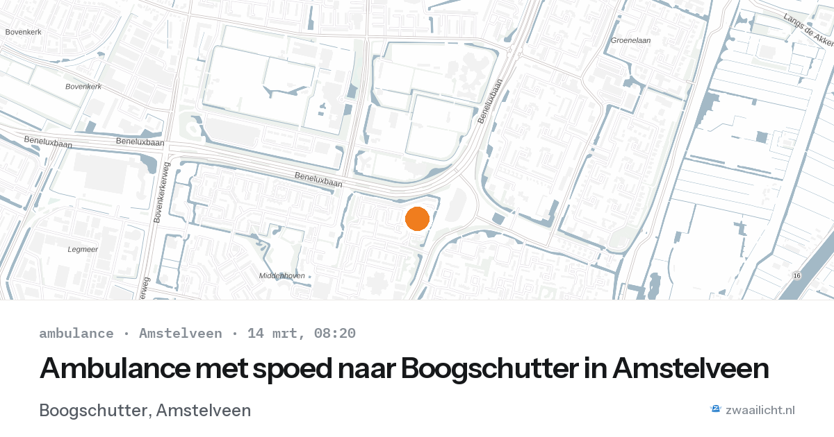 Ambulance met spoed naar Boogschutter in Amstelveen — 6 feb 2026