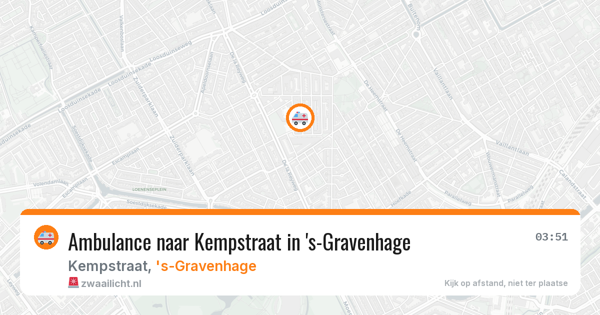 Ambulance naar Kempstraat in 's-Gravenhage — 2 apr 2026