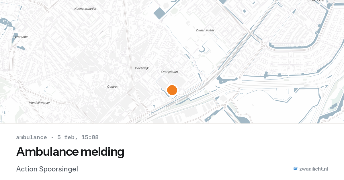 Ambulance melding — 5 feb 2026