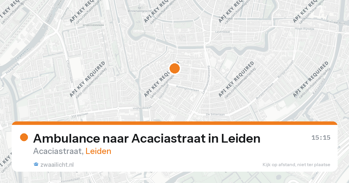 Ambulance naar Acaciastraat in Leiden — 4 mrt 2026