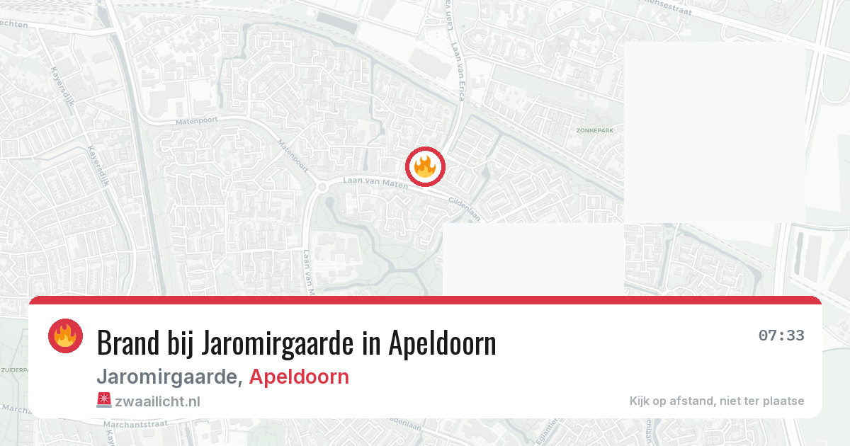 Brand bij Jaromirgaarde in Apeldoorn — 28 jun 2026