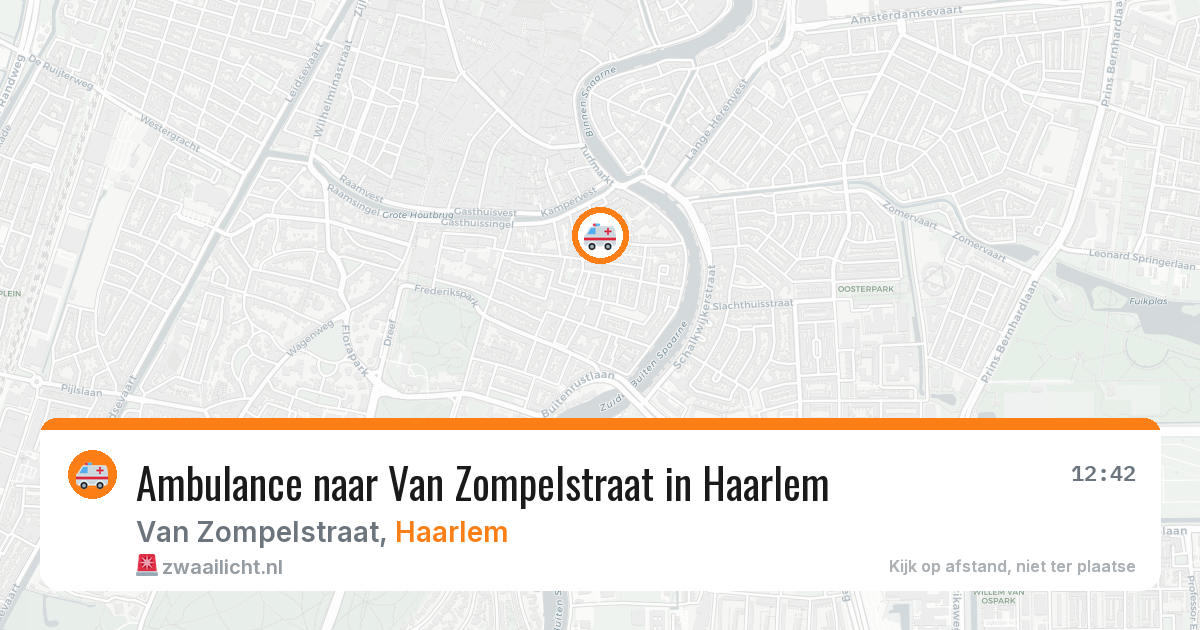 Ambulance naar Van Zompelstraat in Haarlem — 11 apr 2026