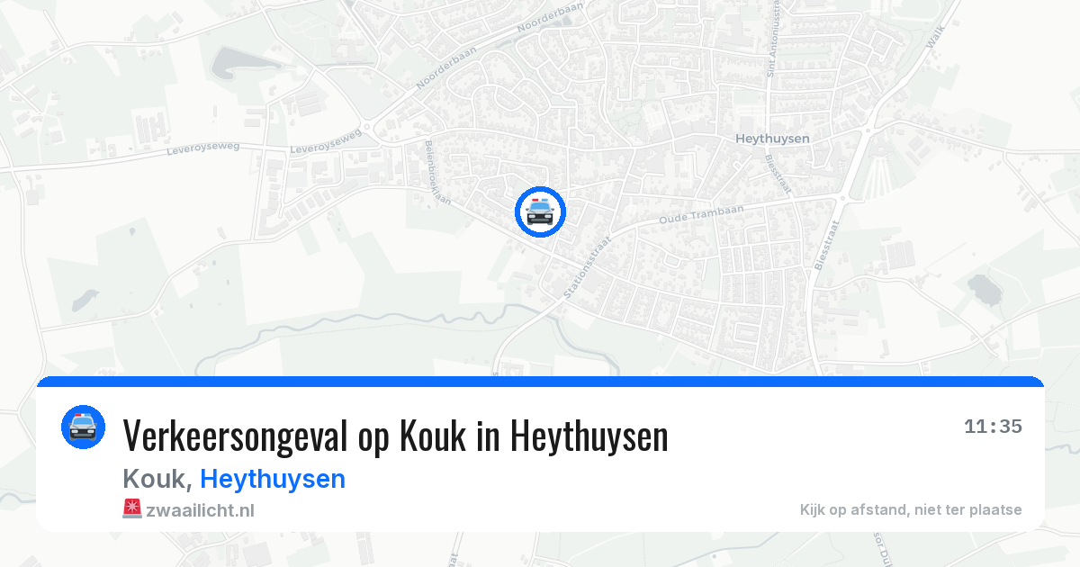 Verkeersongeval op Kouk in Heythuysen — 2 apr 2026