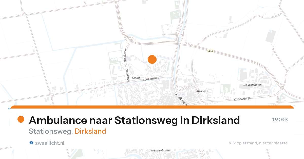 Ambulance naar Stationsweg in Dirksland — 17 jul 2026