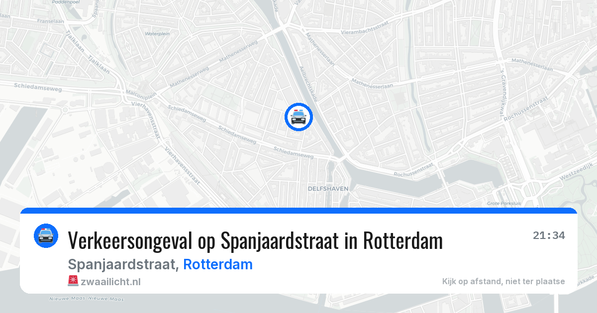 Verkeersongeval op Spanjaardstraat in Rotterdam — 18 mei 2026