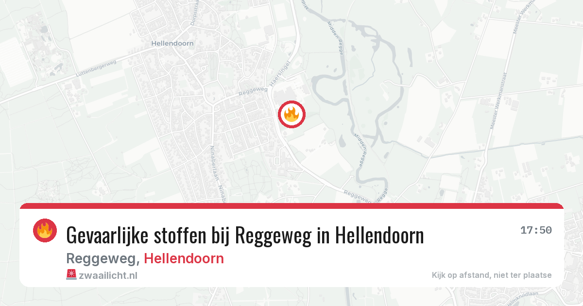 Gevaarlijke stoffen bij Reggeweg in Hellendoorn — 11 aug 2026