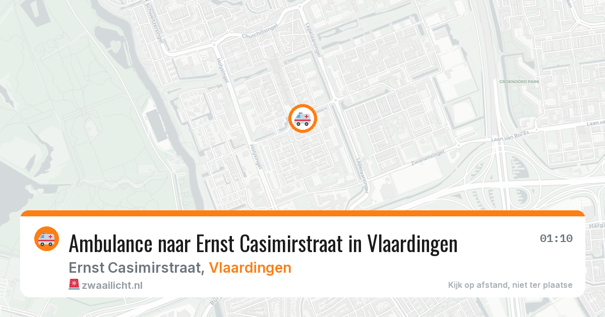 Ambulance naar Ernst Casimirstraat in Vlaardingen — 17 apr 2026