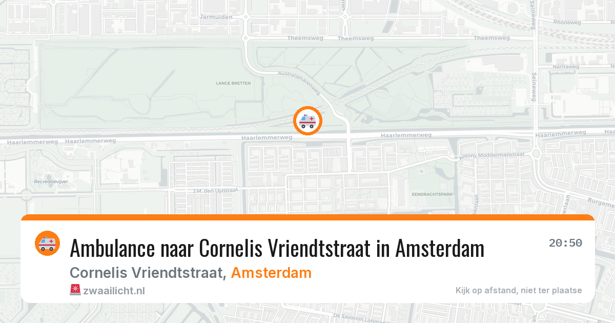 Ambulance naar Cornelis Vriendtstraat in Amsterdam — 26 jun 2026