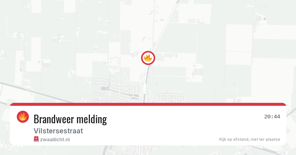 Brandweer melding — 21 jun 2026