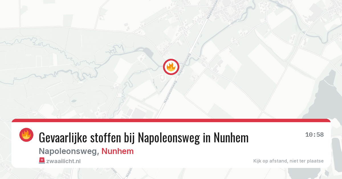 Gevaarlijke stoffen bij Napoleonsweg in Nunhem — 5 feb 2026