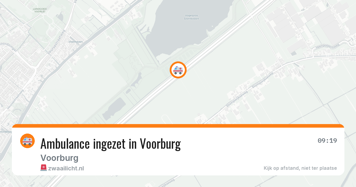 Ambulance ingezet in Voorburg — 28 mrt 2026