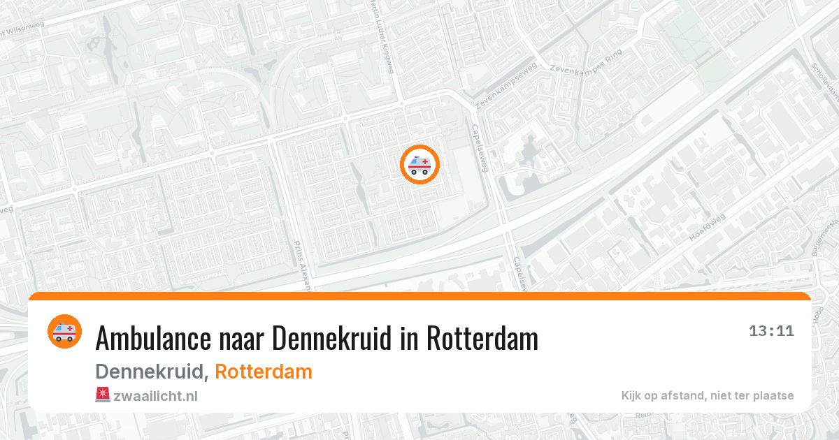 Ambulance naar Dennekruid in Rotterdam — 1 jul 2026