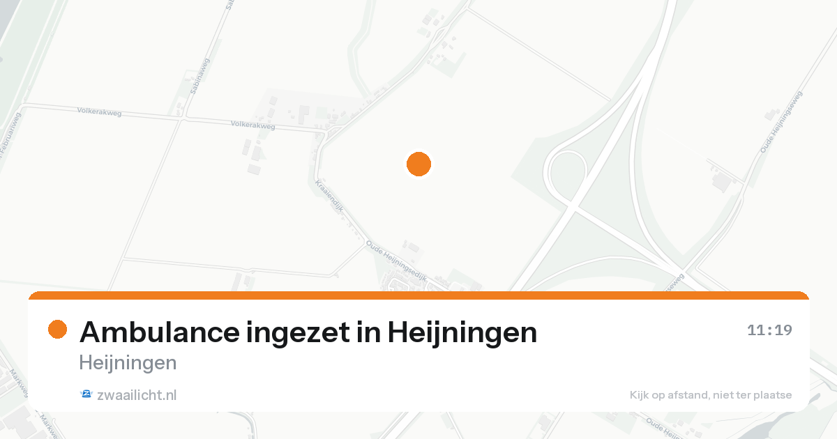 Ambulance ingezet in Heijningen — 21 aug 2026