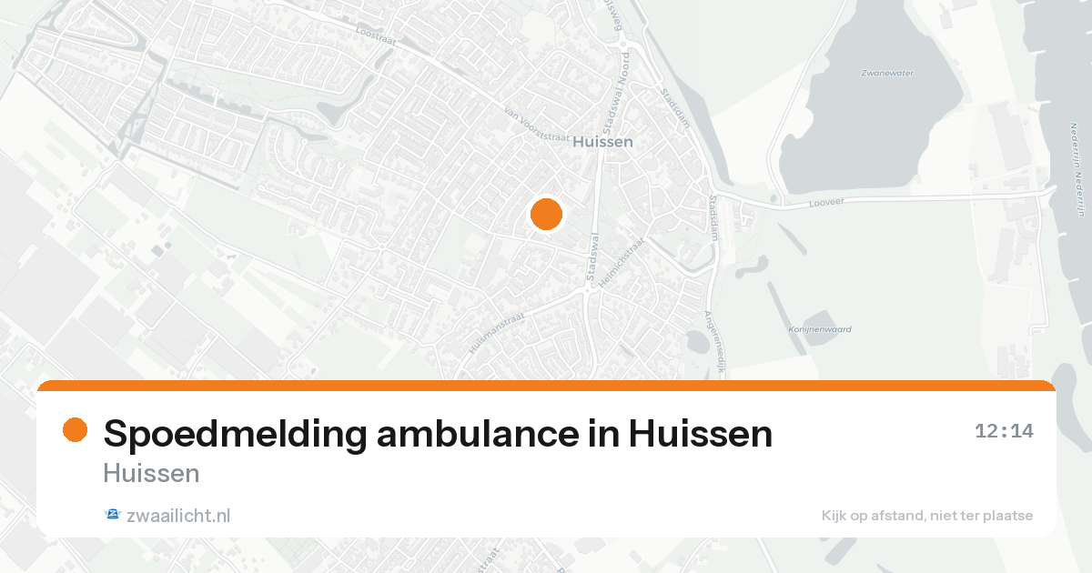 Spoedmelding ambulance in Huissen — 15 aug 2026