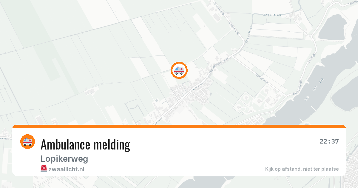 Ambulance melding — 8 mei 2026