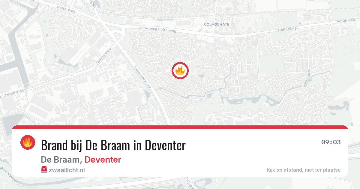 Brand bij De Braam in Deventer — 14 jul 2026