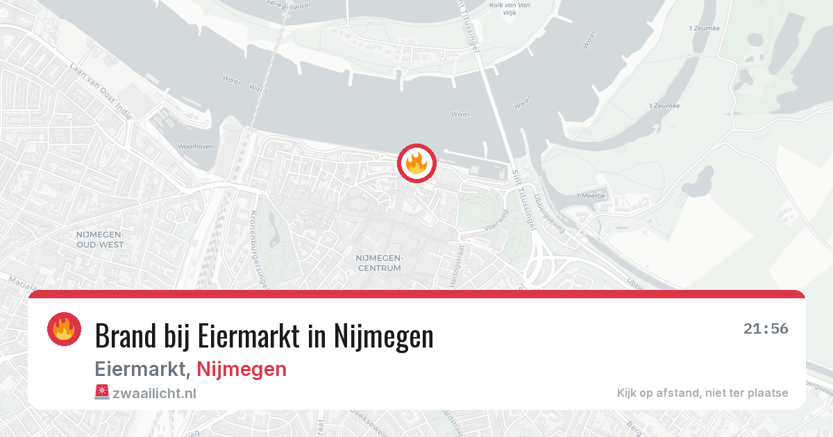 Brand bij Eiermarkt in Nijmegen — 22 mei 2026