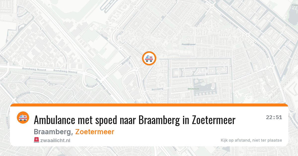 Ambulance met spoed naar Braamberg in Zoetermeer — 22 jan 2026