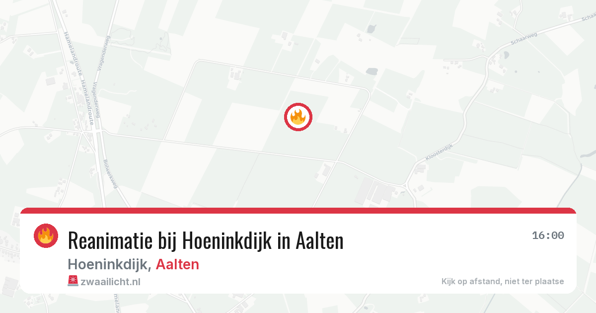 Reanimatie bij Hoeninkdijk in Aalten — 7 jun 2026