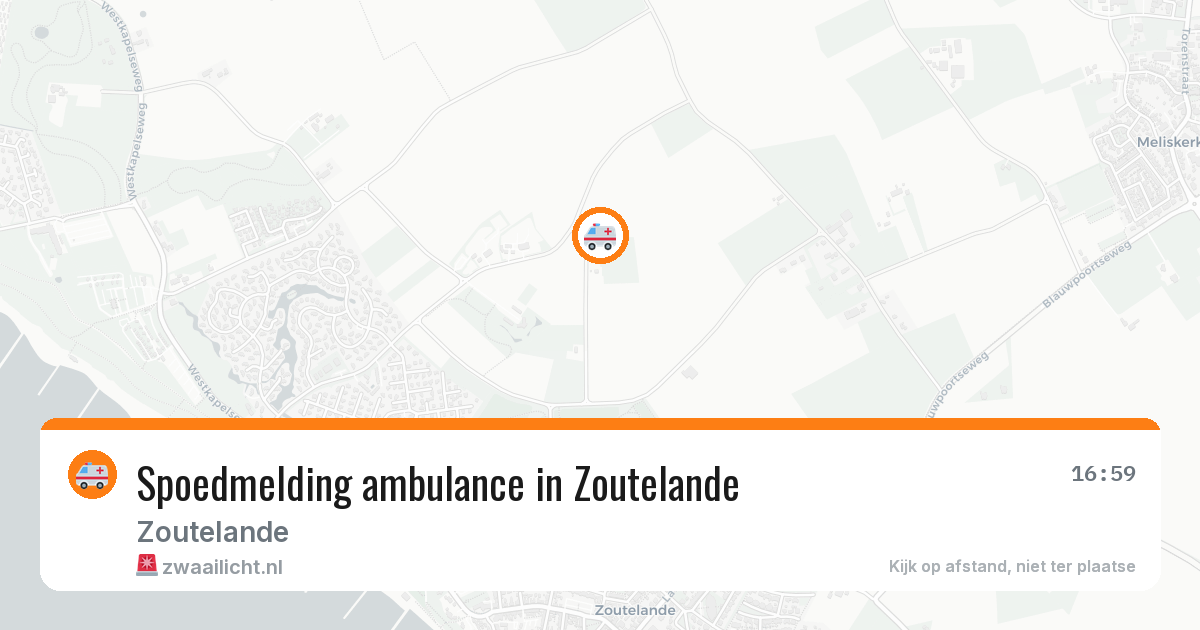 Spoedmelding ambulance in Zoutelande — 11 aug 2026