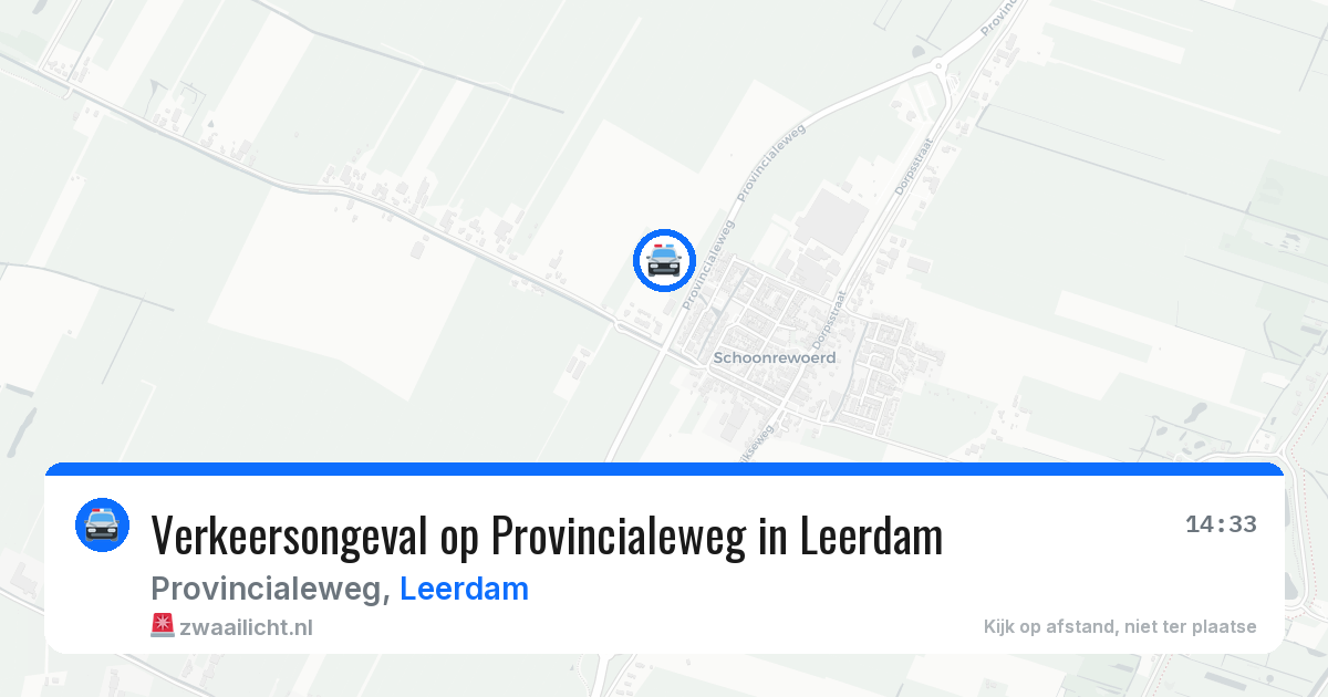 Verkeersongeval op Provincialeweg in Leerdam — 20 mei 2026