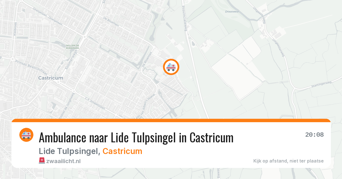 Ambulance naar Lide Tulpsingel in Castricum — 19 mrt 2026