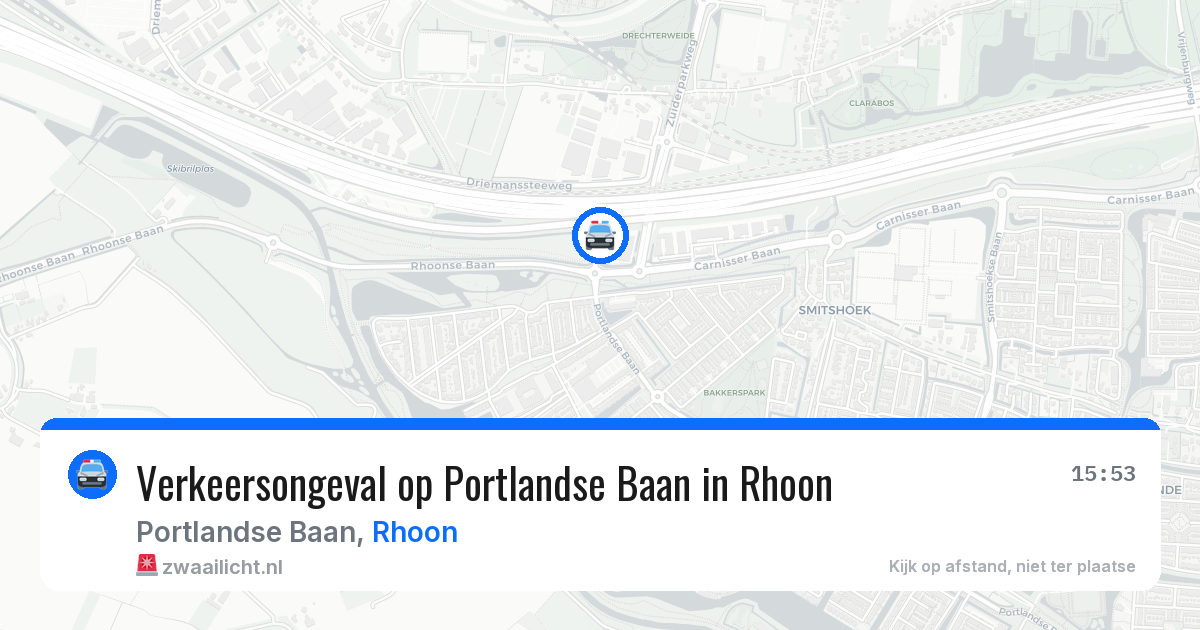 Verkeersongeval op Portlandse Baan in Rhoon — 26 mei 2026