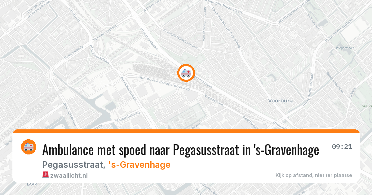 Ambulance met spoed naar Pegasusstraat in 's-Gravenhage — 15 apr 2026