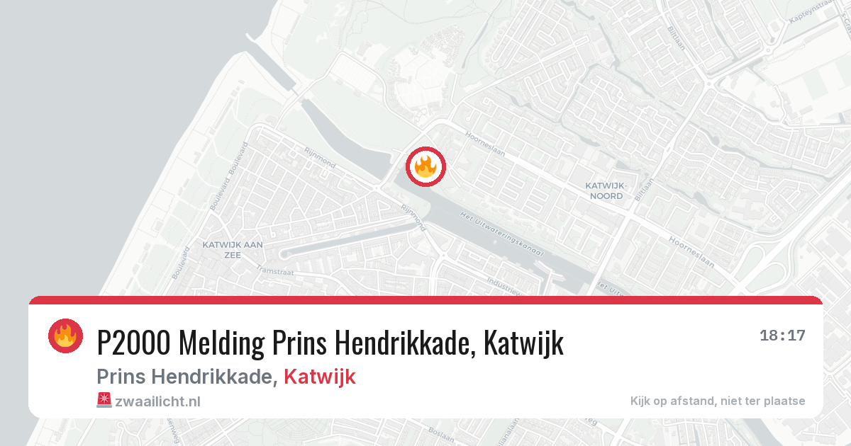 P2000 Melding Prins Hendrikkade, Katwijk — 24 mrt 2026