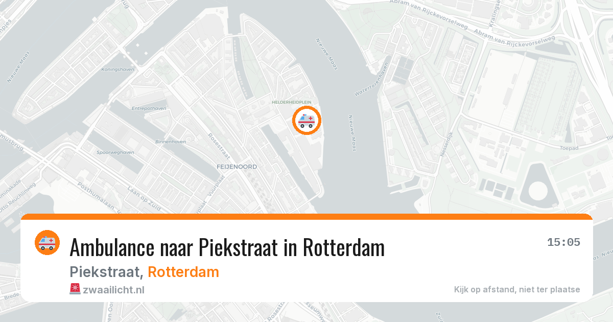 Ambulance naar Piekstraat in Rotterdam — 8 feb 2026