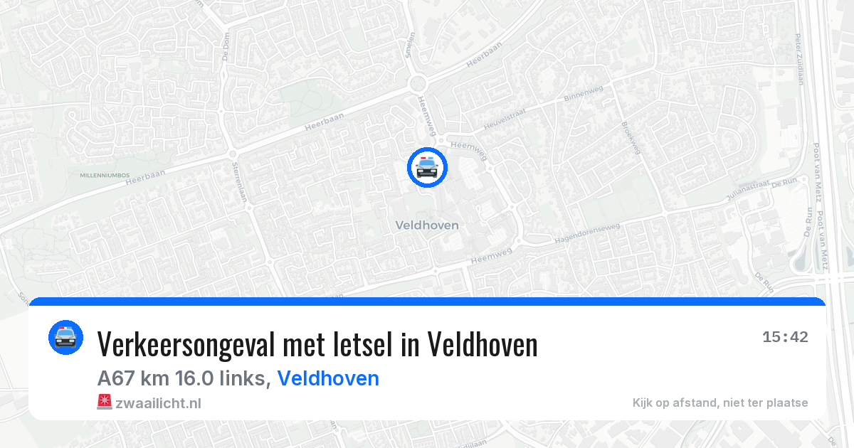 Verkeersongeval met letsel in Veldhoven — 9 jul 2026