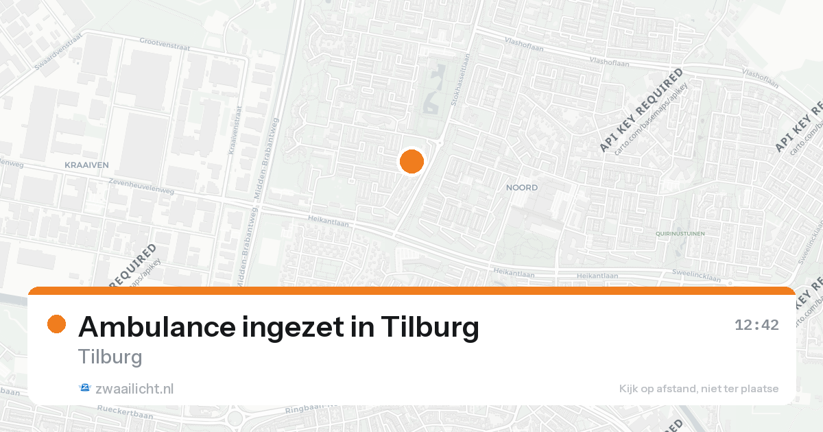 Ambulance ingezet in Tilburg — 26 aug 2026