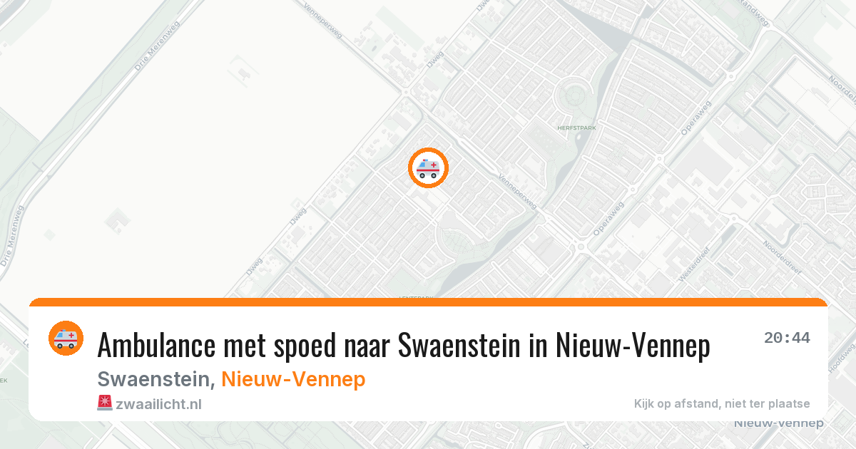 Ambulance met spoed naar Swaenstein in Nieuw-Vennep — 22 jan 2026
