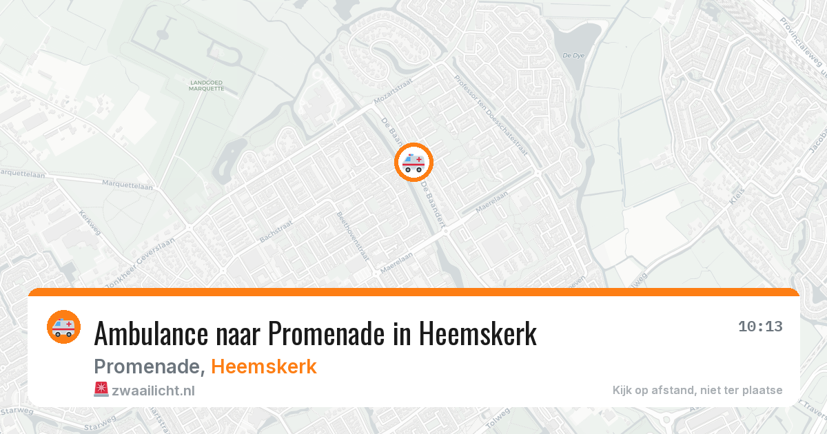 Ambulance naar Promenade in Heemskerk — 24 mei 2026