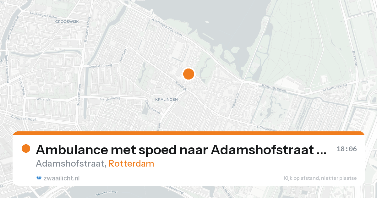 Ambulance met spoed naar Adamshofstraat in Rotterdam — 31 jan 2026