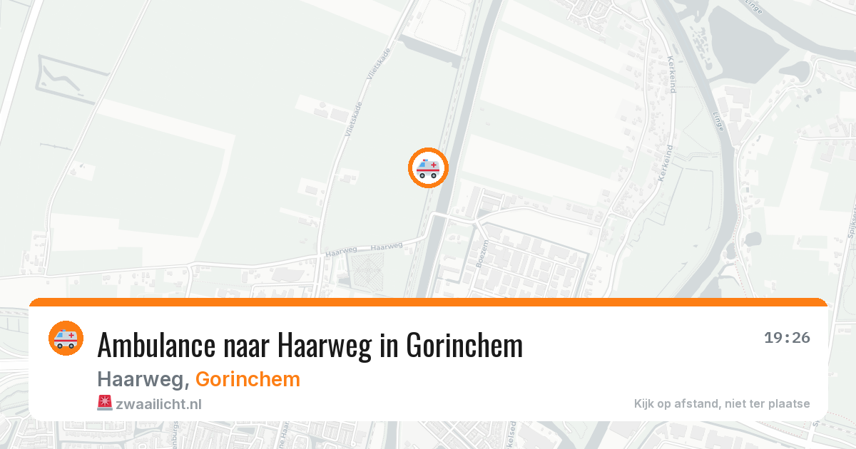 Ambulance naar Haarweg in Gorinchem — 7 jun 2026
