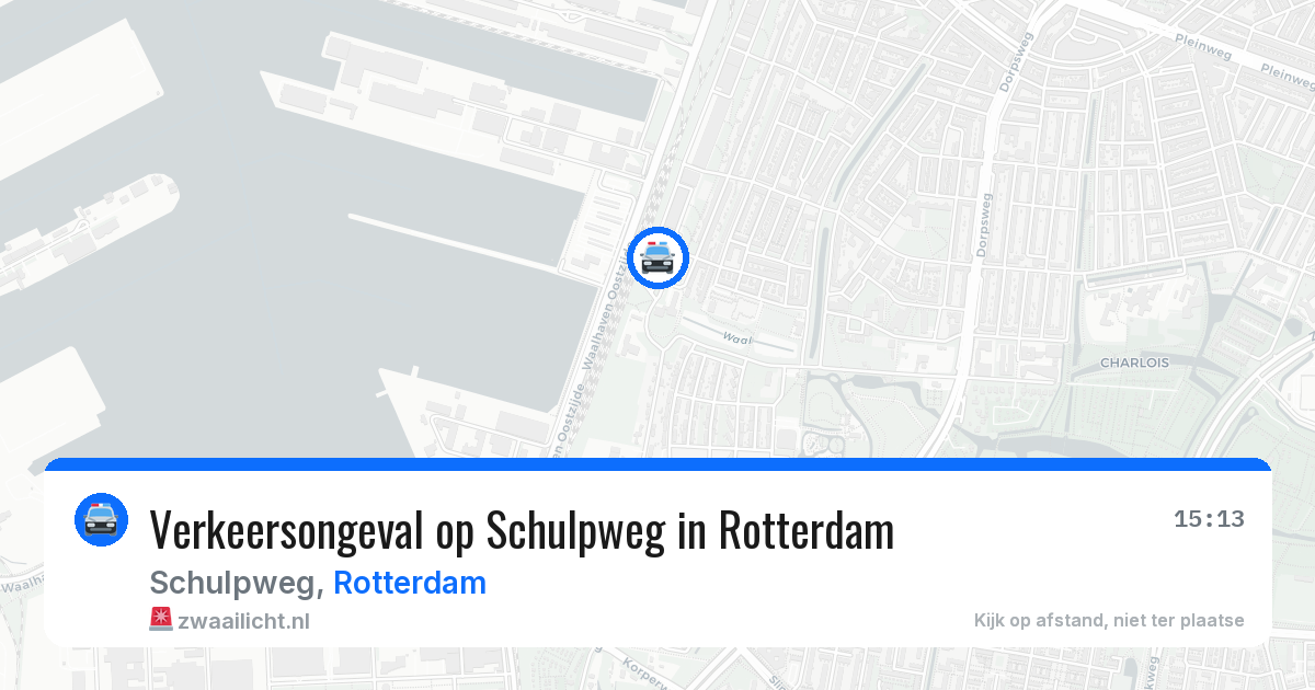 Verkeersongeval op Schulpweg in Rotterdam — 19 mei 2026