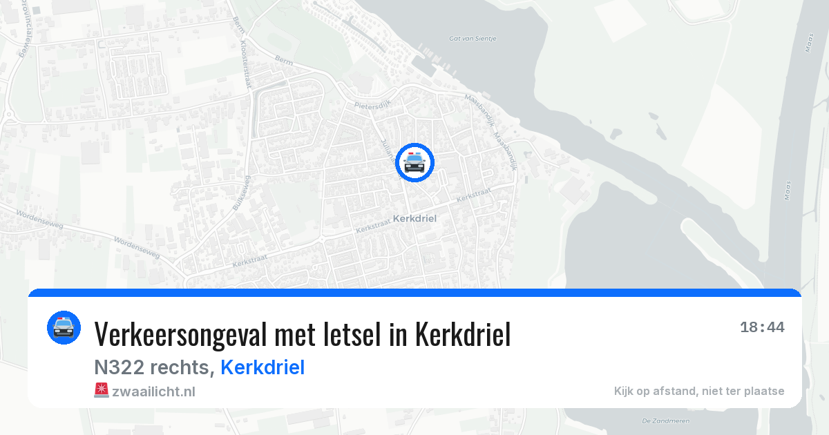 Verkeersongeval met letsel in Kerkdriel — 14 jun 2026