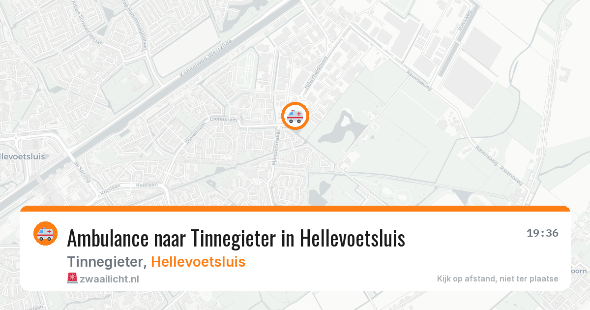 Ambulance naar Tinnegieter in Hellevoetsluis — 1 jun 2026