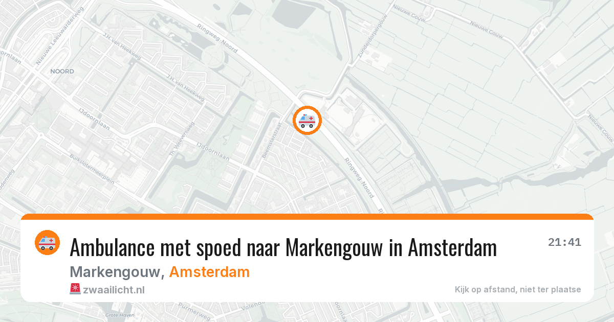 Ambulance met spoed naar Markengouw in Amsterdam — 23 jun 2026