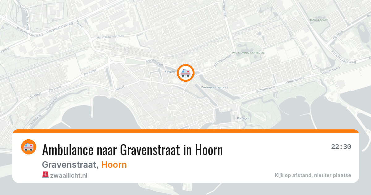 Ambulance naar Gravenstraat in Hoorn — 15 jun 2026