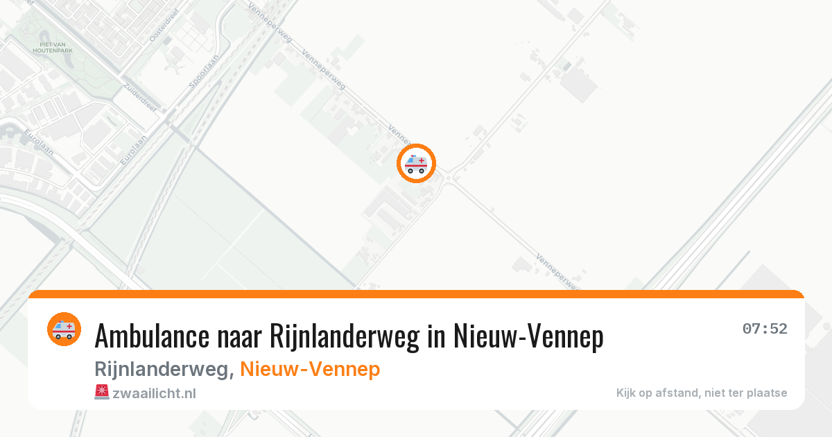 Ambulance naar Rijnlanderweg in Nieuw-Vennep — 21 apr 2026