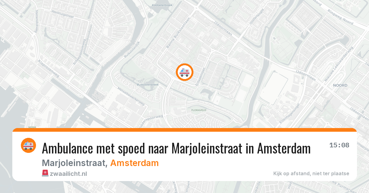 Ambulance met spoed naar Marjoleinstraat in Amsterdam — 28 jul 2026