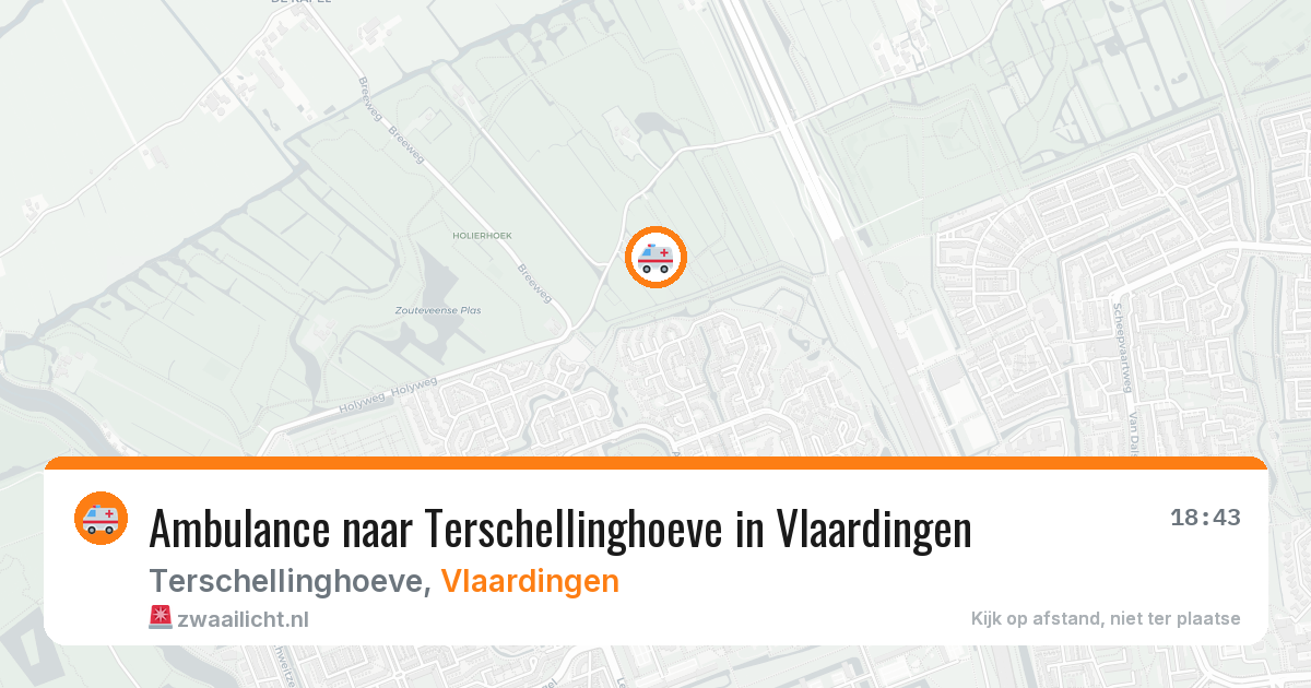 Ambulance naar Terschellinghoeve in Vlaardingen — 16 mrt 2026