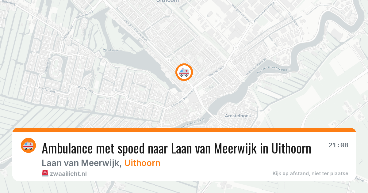 Ambulance met spoed naar Laan van Meerwijk in Uithoorn — 28 mei 2026