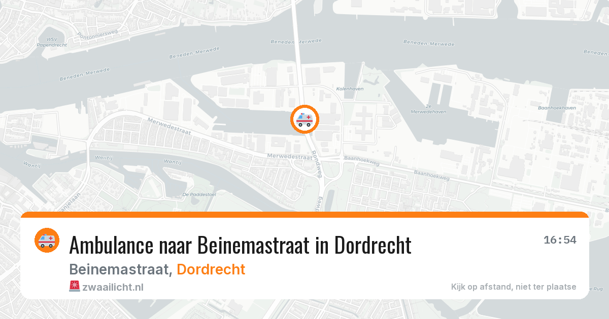 Ambulance naar Beinemastraat in Dordrecht — 4 aug 2026